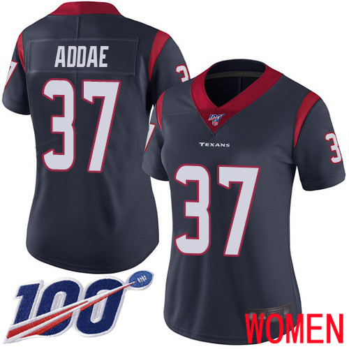Houston Texans Limited Navy Blue Women Jahleel Addae Home Jersey NFL Football 37 100th Season Vapor Untouchable